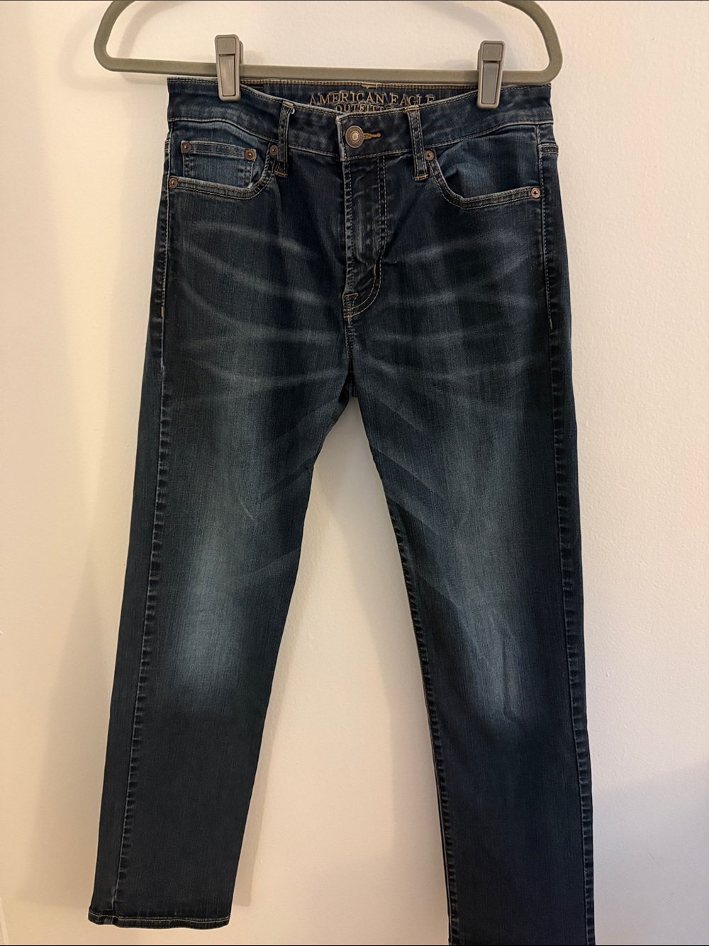American Eagle Outfitters Men's Indigo Slim Straight Jeans
